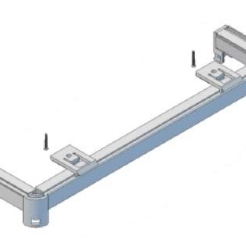 Jednokolejnice rovná s koncovými rohy pro záclony nebo závěsy